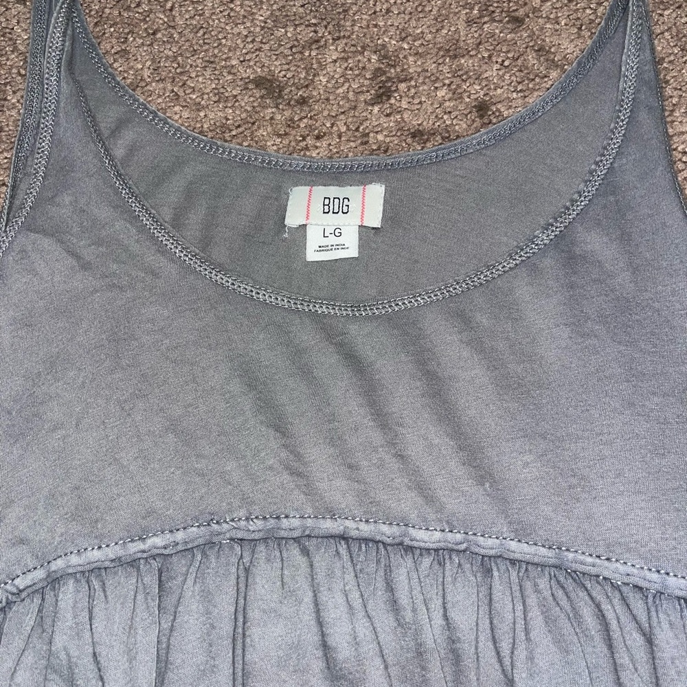 Urban Outfitters BDG Babydoll Gray Sleeveless Women's Top Size Large - Picture 3 of 3
